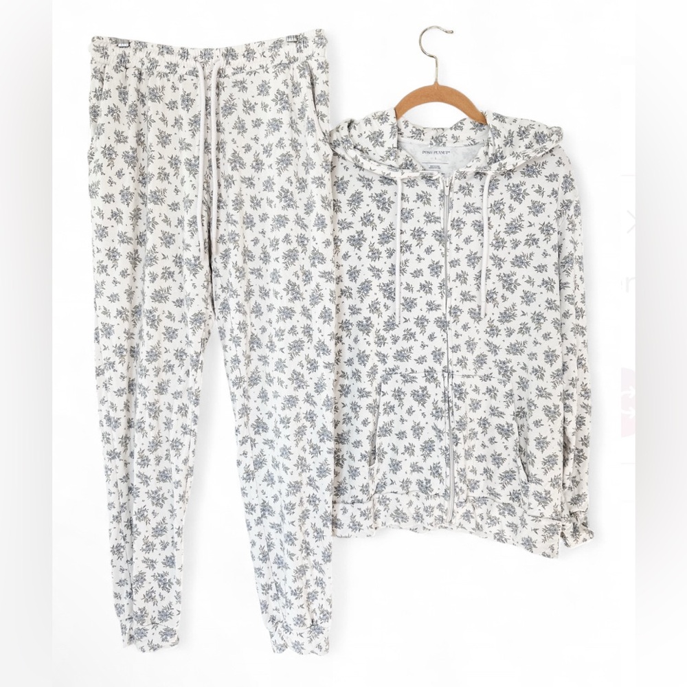 Posh Peanut Floral Women’s Matching Lounge Set - Medium/Large